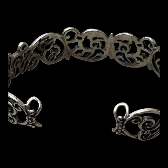 Carolyn Pollack Relios Changing Seasons Size 7 Sterling Cuff Bracelet - Picture 4 of 6